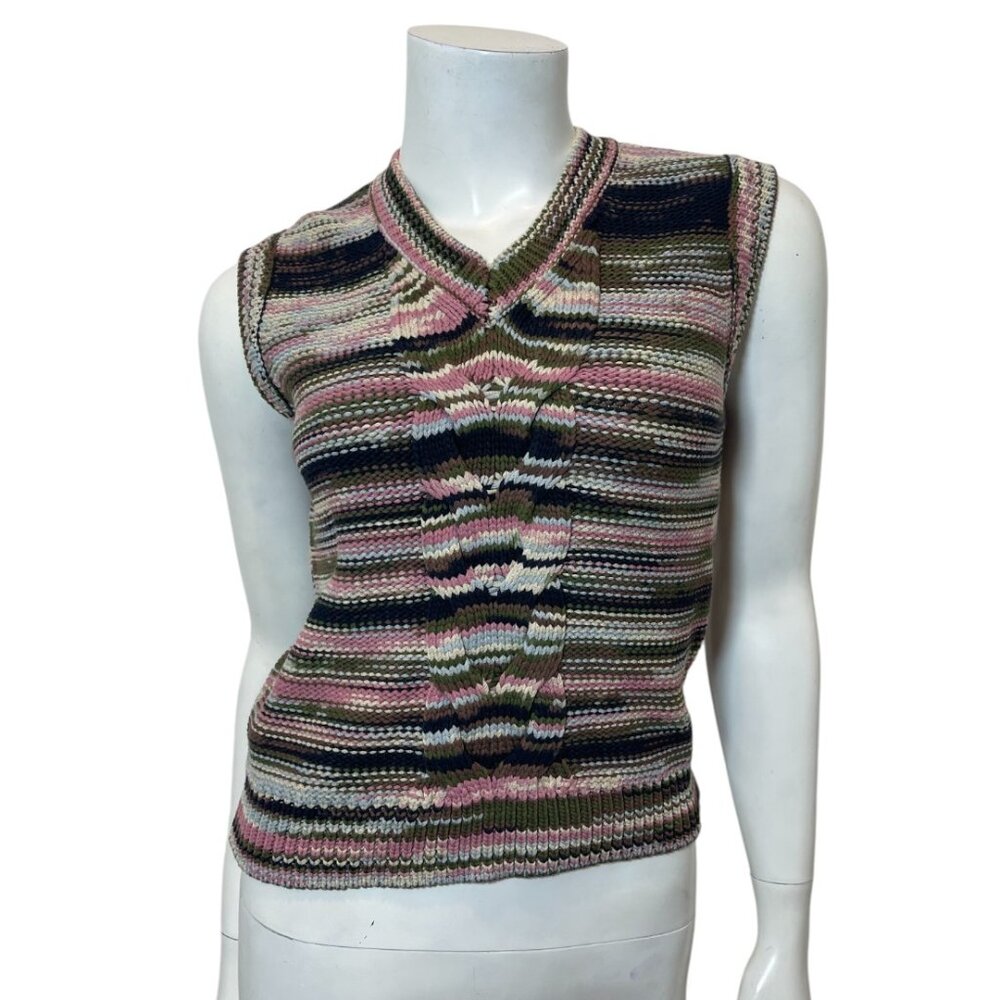 Rails Brixton Sweater Vest in Forest Space Dye SIze XS
